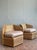 Vintage Coastal Brown Jordan Faceted Rattan Lounge Chairs - A Pair For Sale - Image 9 of 12