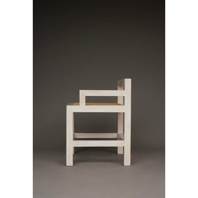 Ivory Modernist Side Chair, 1970s For Sale - Image 8 of 18