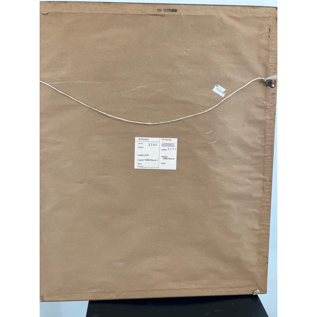 Large Vintage Blue Jay Winter Scene Print For Sale - Image 12 of 14