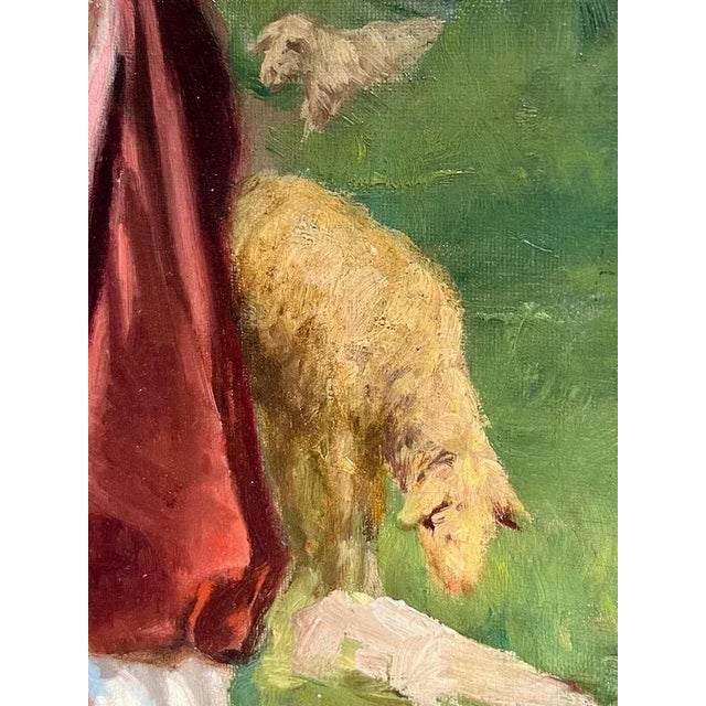 R. Luzio, Figurative Scene, Oil on Canvas, Framed For Sale - Image 8 of 18