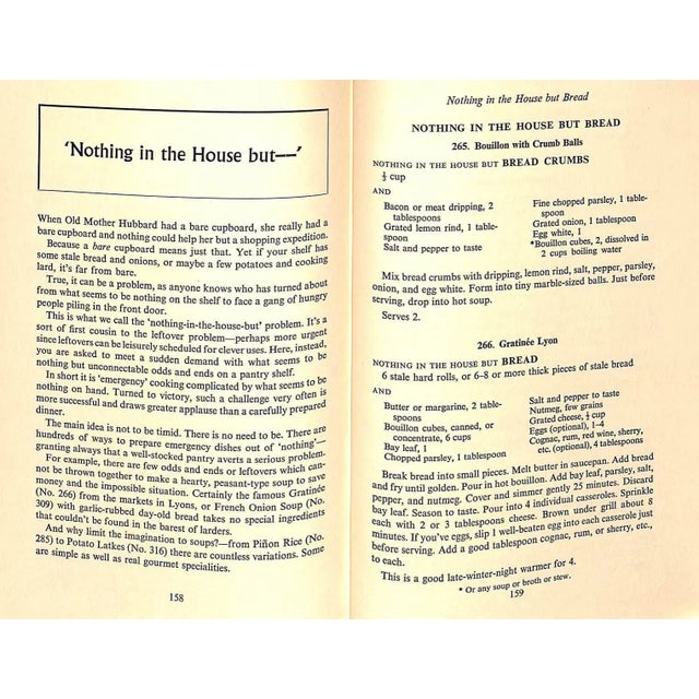 "Pot-Luck Cookery: Original Cooking With What You Have on Hand, in the Cupboard or Refrigerator" 1957 Pepper, Beverly For Sale In New York - Image 6 of 7
