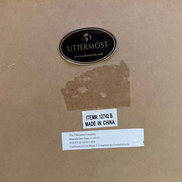 Uttermost Hemani Antique Gold Mirror For Sale In San Francisco - Image 6 of 12