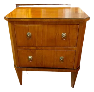 19th C. German Biedermeier Walnut Side Table