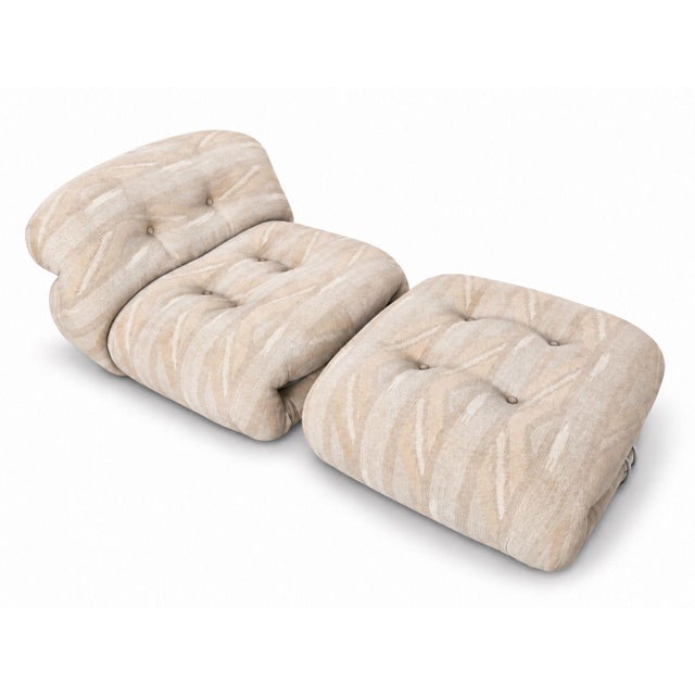 “Soriana” Lounge Chair & Ottoman by Afran & Tobia Scarpa for Cassina, 1969. Original upholstery. Measures 28” tall 38”...