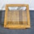 Late 20th Century Drexel Heritage Woodbriar Collection Pecan Rustic European 26" Square Accent End Table W. Glass Top 988-342 For Sale - Image 5 of 14