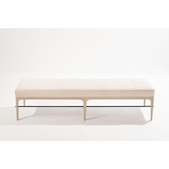 Mid-Century Modern Linear Bench in White Oak Series 72 by Stamford Modern For Sale - Image 3 of 18