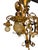 1920s Shorter Ceiling 5 Light Aztec Gold With Original Finish #2606 For Sale - Image 9 of 11