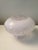 Vintage Frosted and Clear Glass Ceiling Shade For Sale In Richmond - Image 6 of 9