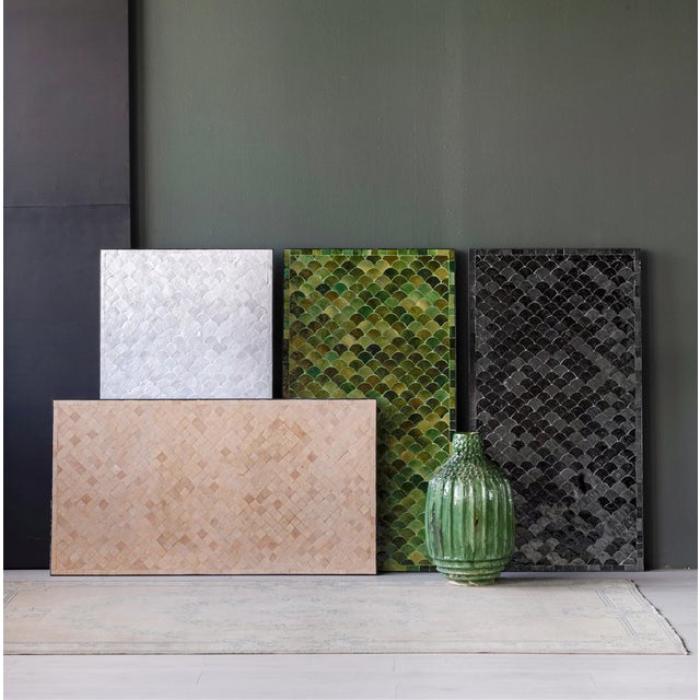 Matthew Izzo Home Zellige Vanilla Tile Coffee Table For Sale - Image 4 of 4