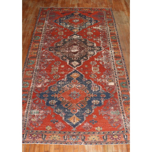 MId-19th century Persian flat-weave Soumak ‘soumac’ tribal rug 5'8'' x 12'
