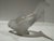 Lalique France frosted crystal Moineau Hardi sparrow figurine depicting a bird leaning forward with its head lowered and...