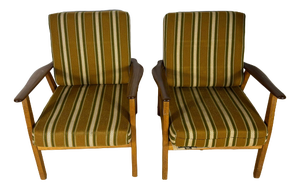 Mid-Century Modern Danish Teak Armchairs, 1960, Set of 2