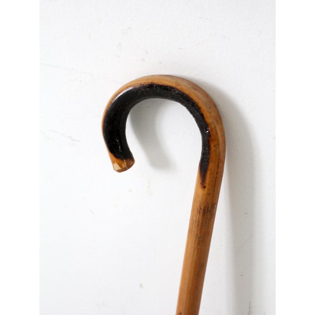 Mid 20th Century Antique Bamboo Cane For Sale - Image 5 of 8