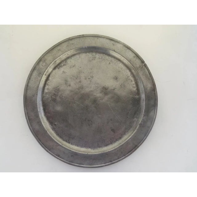 English Pewter Charger 18th Century Large For Sale In Denver - Image 6 of 8