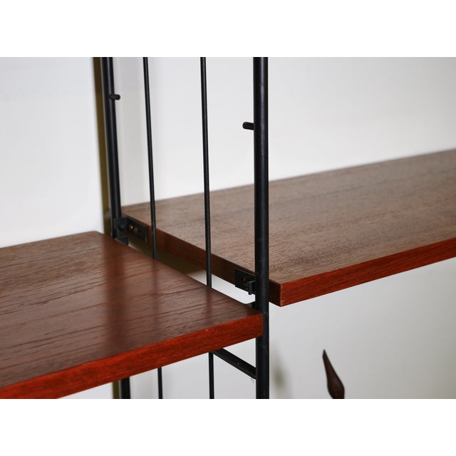 Mid-Century Modular String Shelving Unit in Teak, 1960s, Set of 12 For Sale - Image 4 of 18