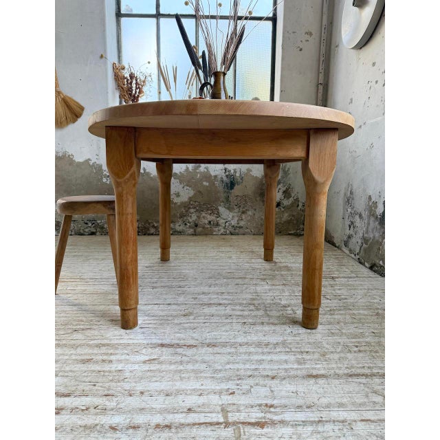 Oval Oak Farmhouse Table, 1960s For Sale - Image 13 of 18