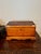 Large Wooden Hand Made Box with Brass Corners For Sale - Image 11 of 11