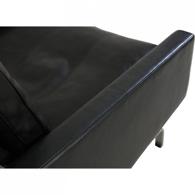 Vintage PK31 Chair in Black Leather by Poul Kjærholm, 1970s For Sale - Image 11 of 15