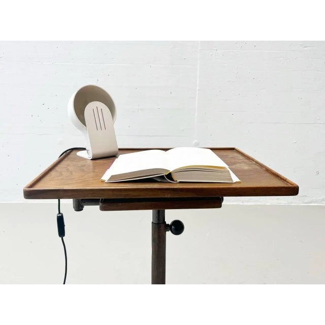 White Space Age Italian Table Lamp from Guzzini, 1970s For Sale - Image 8 of 17