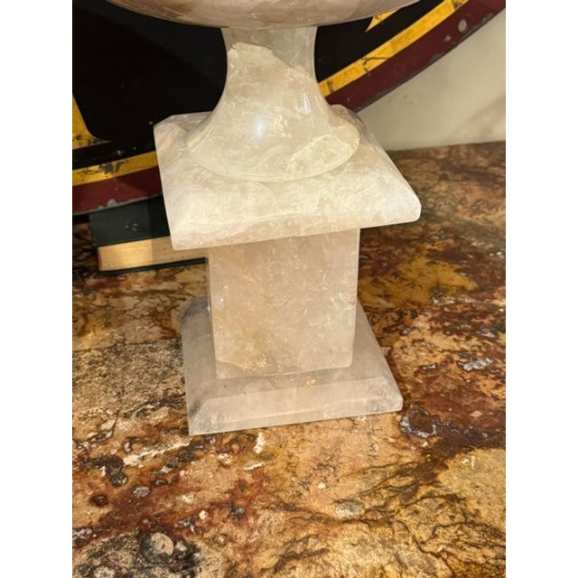 Pair of Large Scale Rock Crystal Tazzas For Sale In Dallas - Image 6 of 8