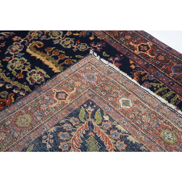 Traditional Antique Mohajeran Sarouk Rug 4'5'' x 6'8'' For Sale - Image 3 of 10