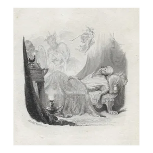 Antique Martin Ward Fantasy Painting
