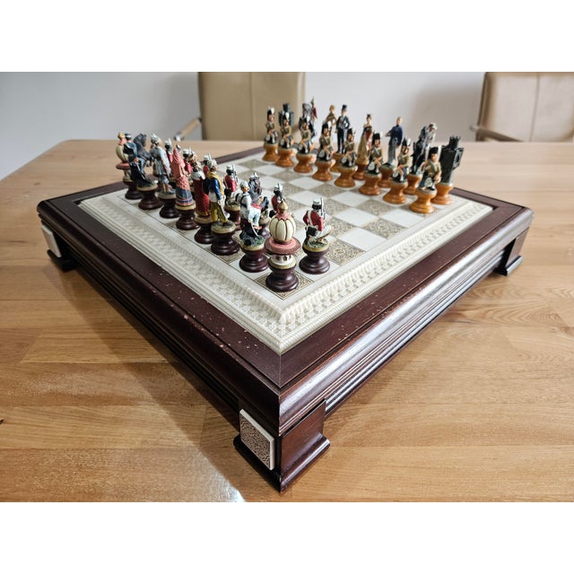 Raj Collectible Chess Sets from Franklin Mint Porcelain, 1970s, Set of 33 For Sale - Image 16 of 18