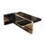 Art Deco "Obbiettivo" Coffee Table With Stainless Steel and Bronze For Sale - Image 3 of 5