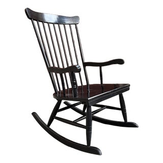 Scandinavian Rocking Chair in Wood For Sale