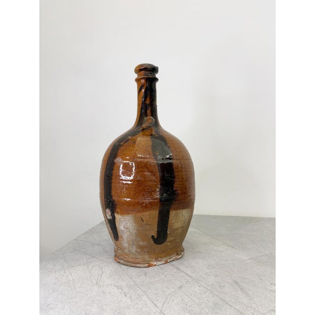 Large Antique Striped Bottle For Sale - Image 10 of 13