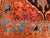Vintage Persian Malayer Tribal Area Rug, Hand-Knotted Wool, Geometric Pattern, 4x6, Terracotta & Blue For Sale - Image 16 of 16