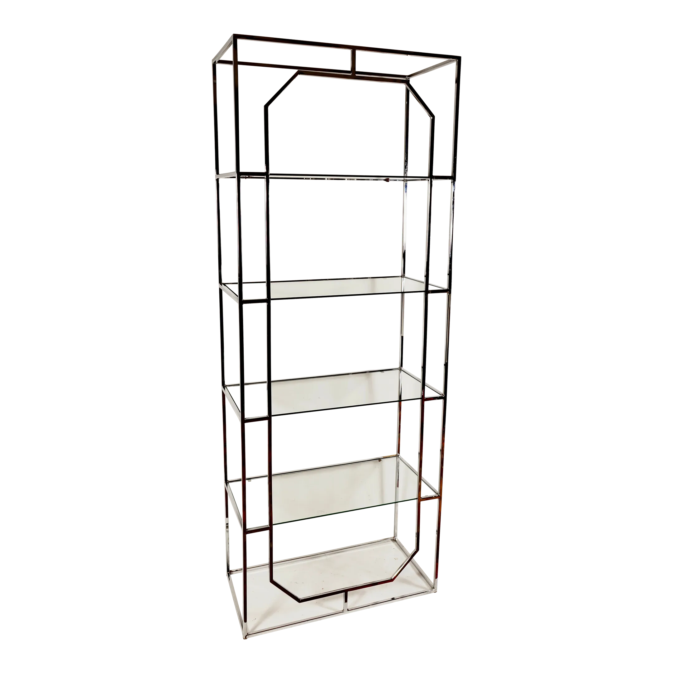Vintage Glass Shelving | Chairish