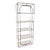 Chrome and Glass Etagere - 4 Shelves in the Style of Milo Baughman for Design Institute of America For Sale