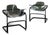 Cantilever Lounge Chairs in Acrylic, Leather and Steel by Paolo Tilche for Arform Brasil, 1970s, Set of 2 For Sale