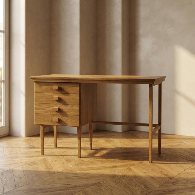 Wood Vintage Ladies Desk from Hikor, Czechoslovakia, 1980s For Sale - Image 7 of 7