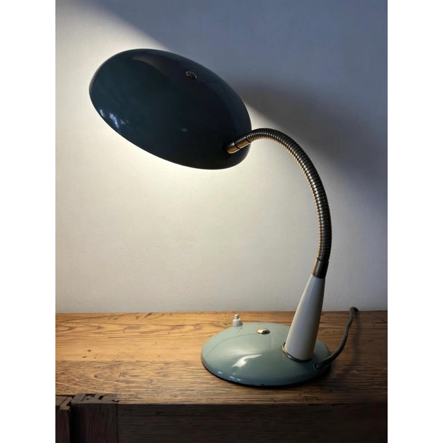 Vintage Italian Gooseneck Table Lamp, 1960s For Sale - Image 4 of 11