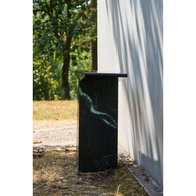Alcm Console in Verde Alpi Marble by Bufalini Design For Sale - Image 11 of 18