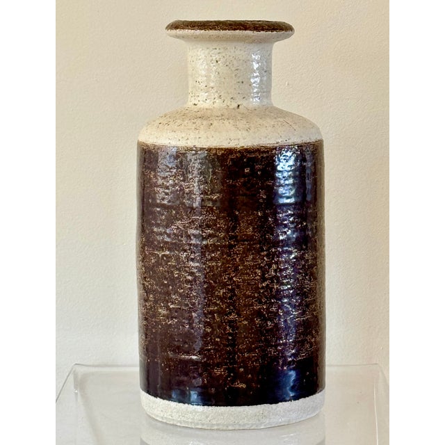 Mid-Century Modern 1960s Soholm Stentoj Danish Ceramic Vase For Sale - Image 3 of 12