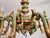 Antique Louis XV Rococo Baroque Florentine Chandelier with Eight Arms Gilded with Gold Leaf, Italy, 1920s For Sale - Image 14 of 18