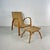 Mid-Century Italian Wood and Chord Lounge Chair with Ottoman, Set of 4 For Sale - Image 14 of 14