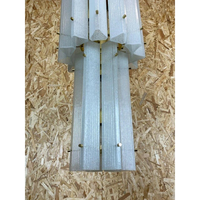 Large Mid-Century Murano Ice Glass Pendant Lamp from Limburg, 1960s For Sale - Image 9 of 13