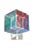 Vintage Victor Vasarely Op Art Silkscreen Acrylic Sculpture on Lucite Base Red, Blue, Green, 1970's For Sale