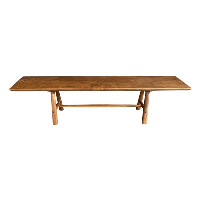 Andrianna Shamaris Mid-Century Couture Bench For Sale