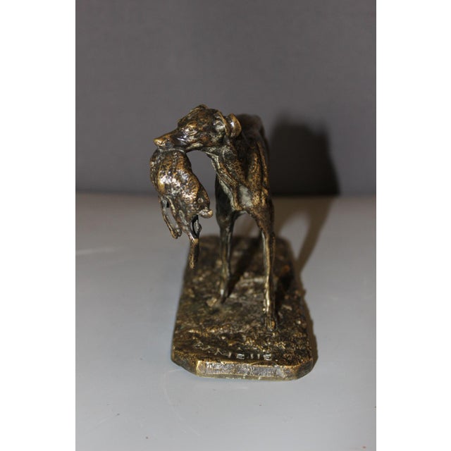 19th Century Greyhound with Hare from Pierre Jules Mene For Sale - Image 11 of 12