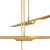 Concorde Chandelier, Natural Brass For Sale In Detroit - Image 6 of 9
