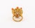 18k Rose Gold Star Sapphire Coral Diamond Ring For Sale - Image 9 of 10