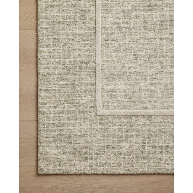 2020s Chris Loves Julia x Loloi Briggs Sage / Ivory 5'-0" x 7'-6" Area Rug For Sale - Image 5 of 7