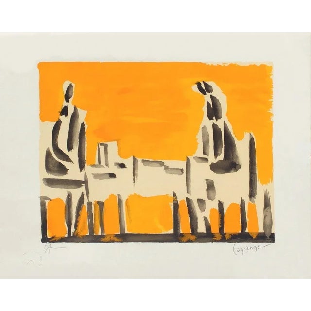 Jacques LAGRANGE Two Characters 1990 lithograph on Arches paper signed and justified in pencil edition : 150 copies in...