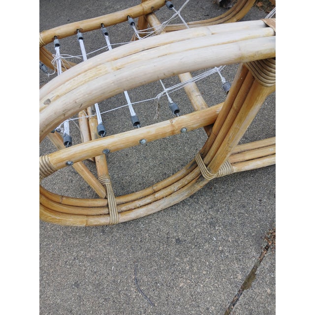 1960s Vintage Bent Bamboo Pretzel Side Chair, in Manner of Frankyl For Sale - Image 5 of 6