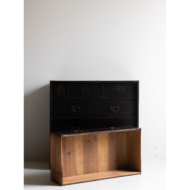 Early 19th Century Japanese Antique Drawer 1860s-1920s / Tansu Wabi Sabi For Sale - Image 5 of 16